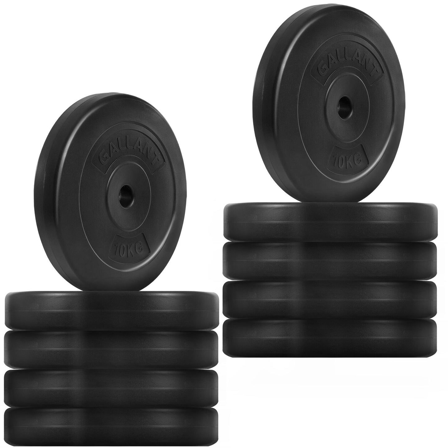 Weight Plates Set 1 Inch Vinyl Standard 10Kg Barbell Dumbbell Lifting Training